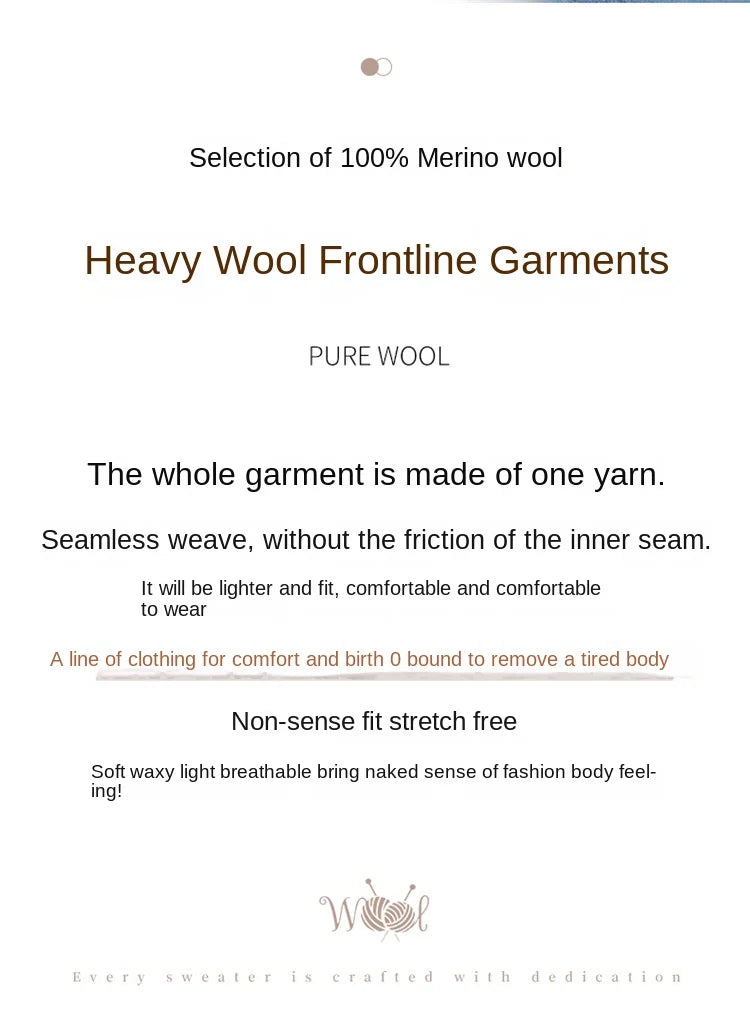 MAGLIONE COLLO LUPETTO 100% LANA MERINO - HIGH QUALITY