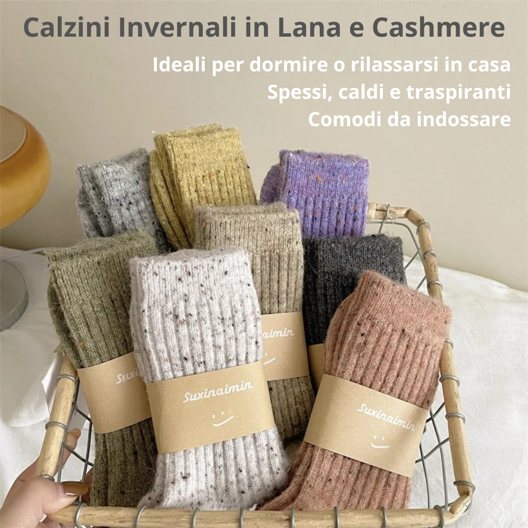 CALZE INVERNALI LANA & CASHMERE ! DONNA 35-39