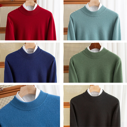 MAGLIONE COLLO LUPETTO 100% LANA MERINO - HIGH QUALITY