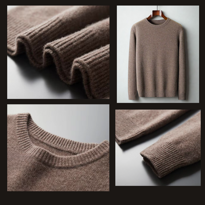 MAGLIONE 100% Lana MERINO - GIROCOLLO PREMIUM