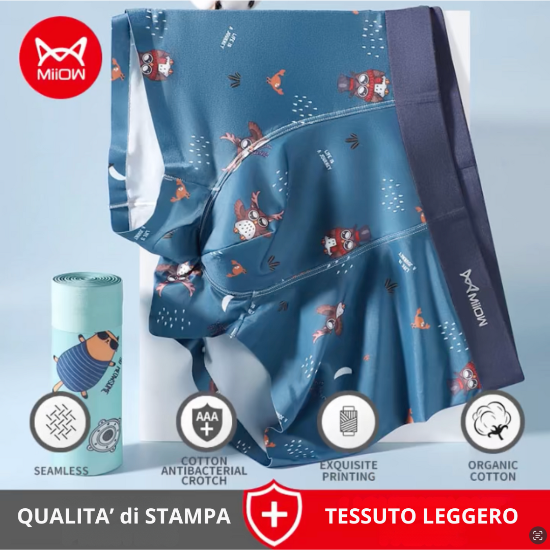 BOXER ANIMAL ! 100% COTTON - QUALITA' PREMIUM 4pz