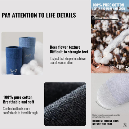 CALZINI BOX 10pz | 100% COTONE QUALITA' PREMIUM