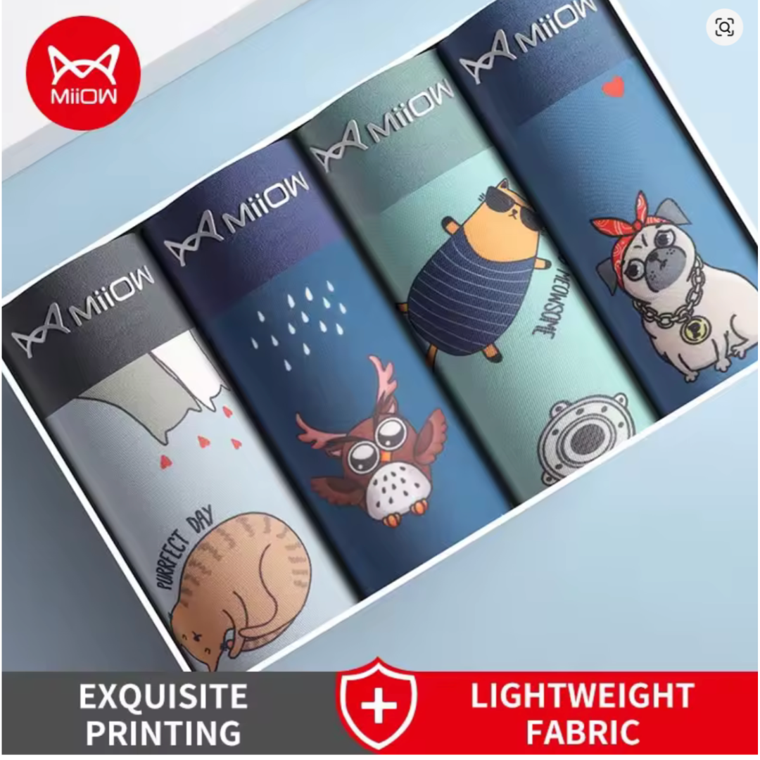 BOXER ANIMAL ! 100% COTTON - QUALITA' PREMIUM 4pz