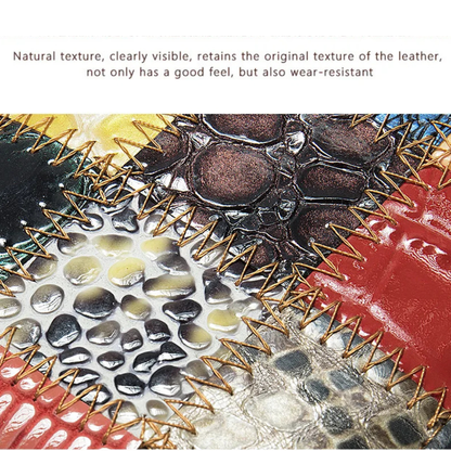 PORTAFOGLIO VERA PELLE - MULTICOLORE