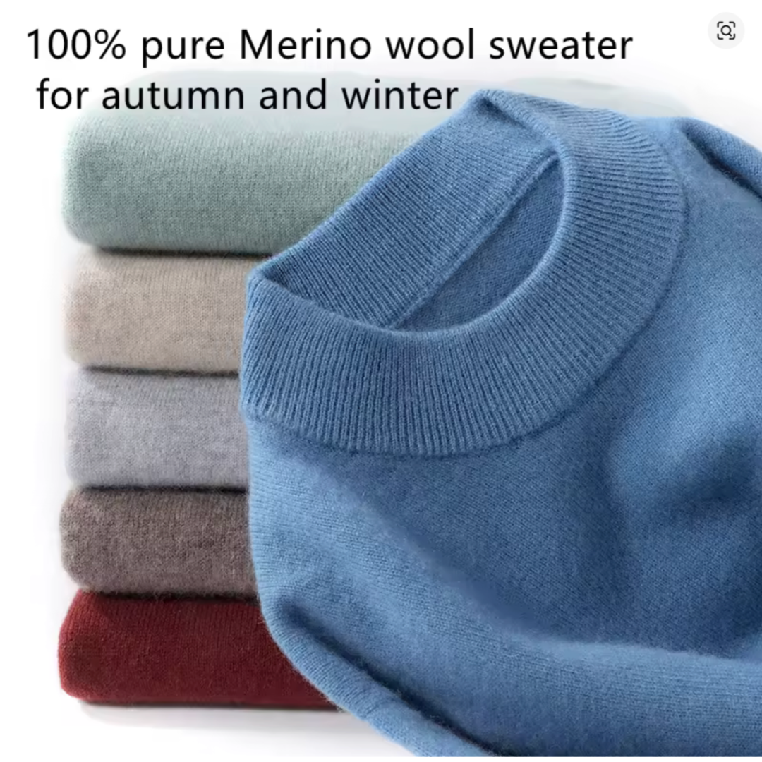 MAGLIONE MEZZO COLLO  100% LANA MERINO - REGULAR FIT