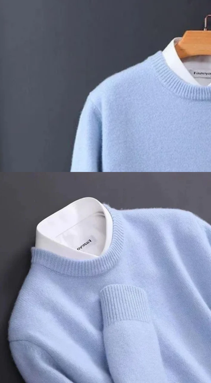 MAGLIONE GIROCOLLO in CASHMERE | REGULAR FIT