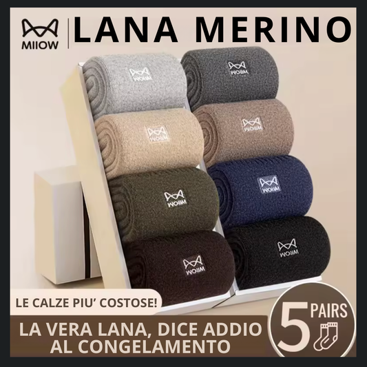 CALZE UOMO | LANA MERINO & CASHMERE ELEVATA QUALITA' 1/3/8pz