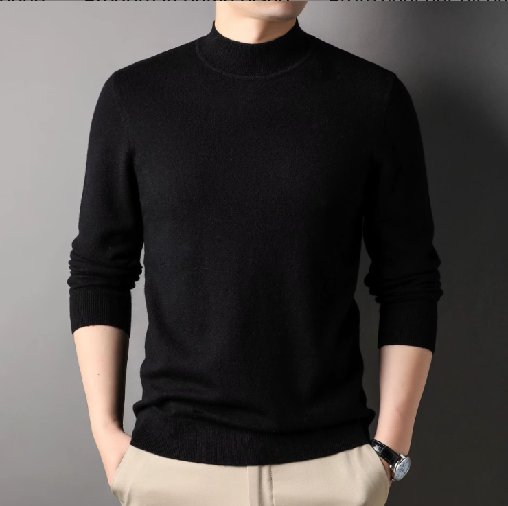 MAGLIONE MEZZO COLLO  100% LANA MERINO - REGULAR FIT