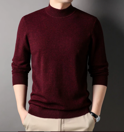 MAGLIONE MEZZO COLLO  100% LANA MERINO - REGULAR FIT