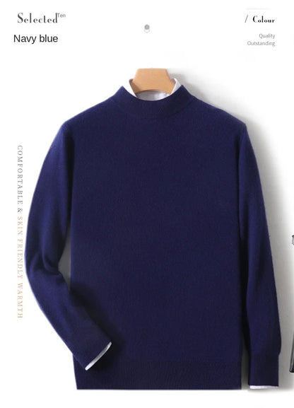 MAGLIONE COLLO LUPETTO 100% LANA MERINO - HIGH QUALITY