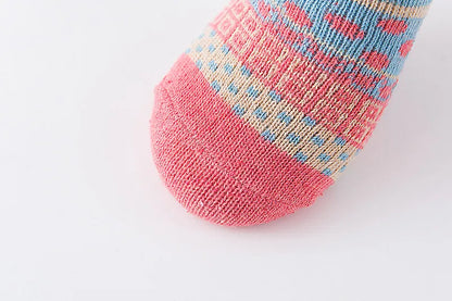 CALZE COLORATE STILE NORDICO-ETNICO - UOMO TG.40/45 5pz