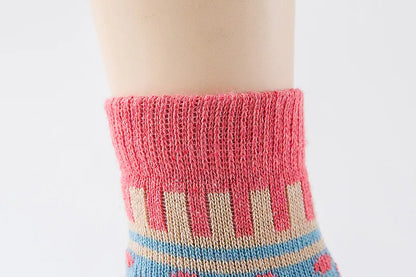 CALZE COLORATE STILE NORDICO-ETNICO - UOMO TG.40/45 5pz