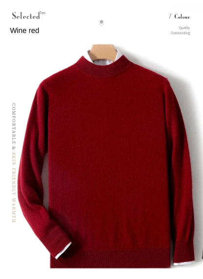 MAGLIONE COLLO LUPETTO 100% LANA MERINO - HIGH QUALITY