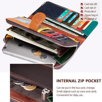 PORTAFOGLIO VERA PELLE - MULTICOLORE