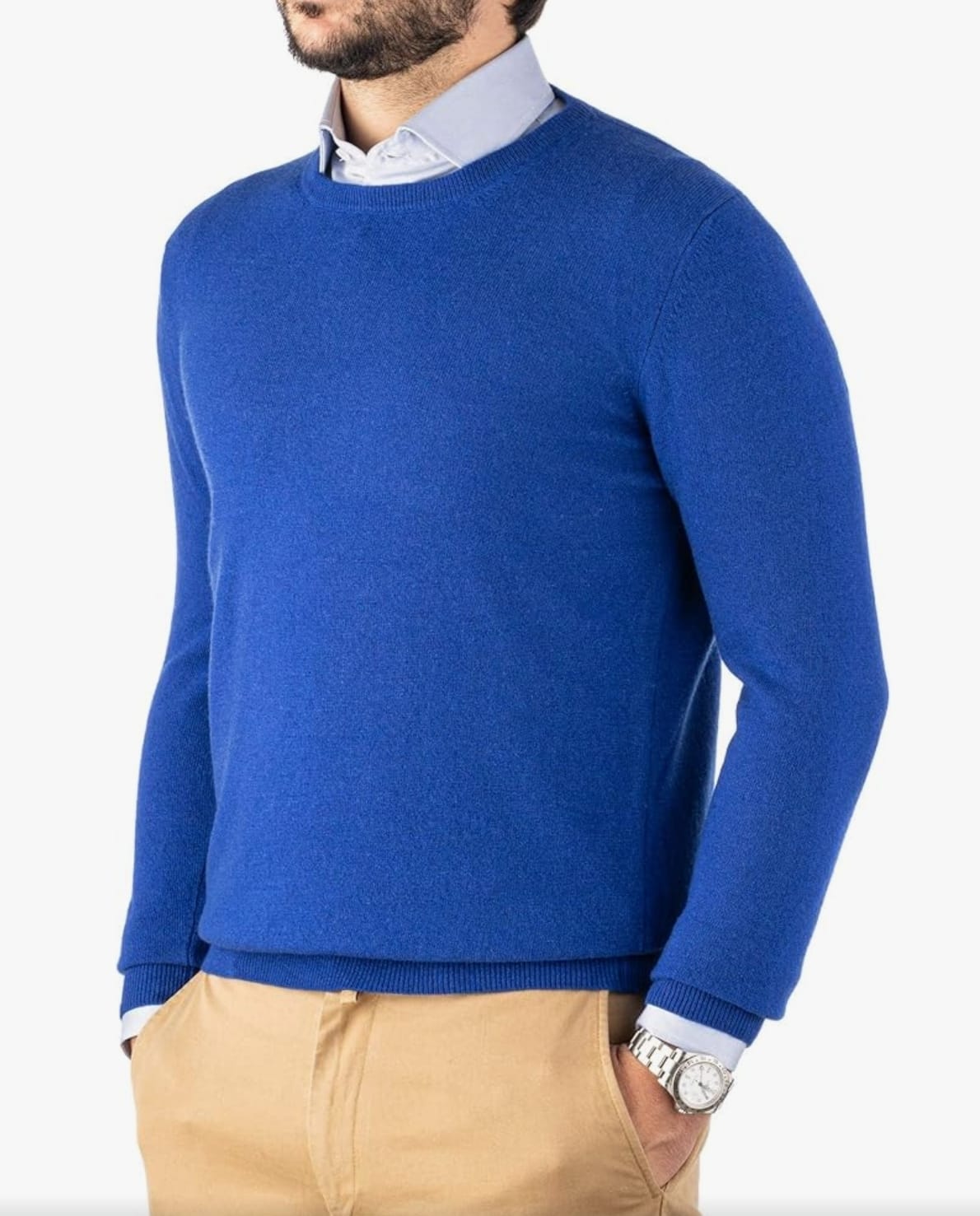 MAGLIONE GIROCOLLO in CASHMERE | REGULAR FIT