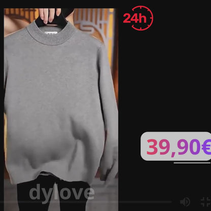 MAGLIONE MEZZO COLLO  100% LANA MERINO - REGULAR FIT